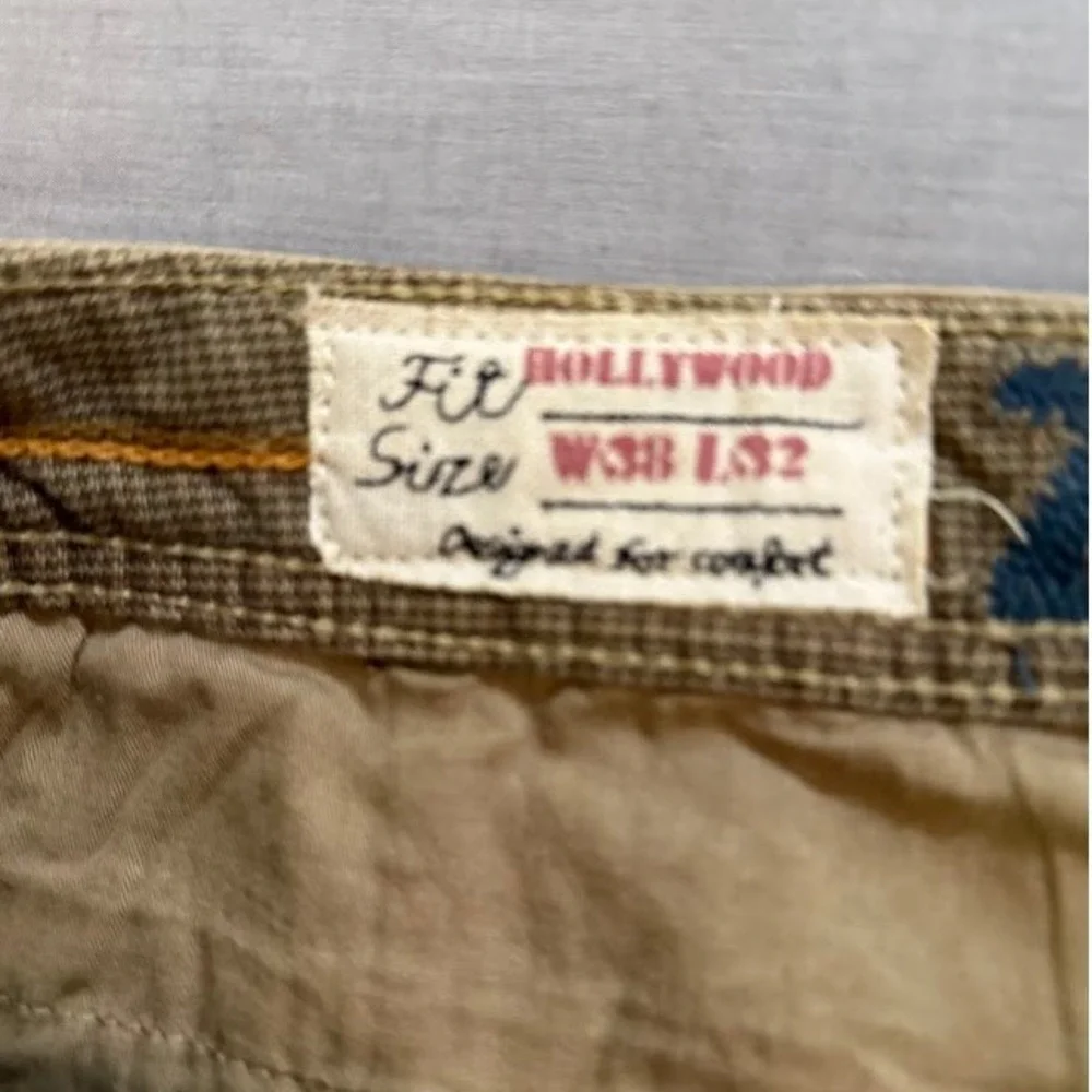 Z Brand Mens Tan Twill Straight Leg Chino Pants‎ Casual Belted Zip 38X32.